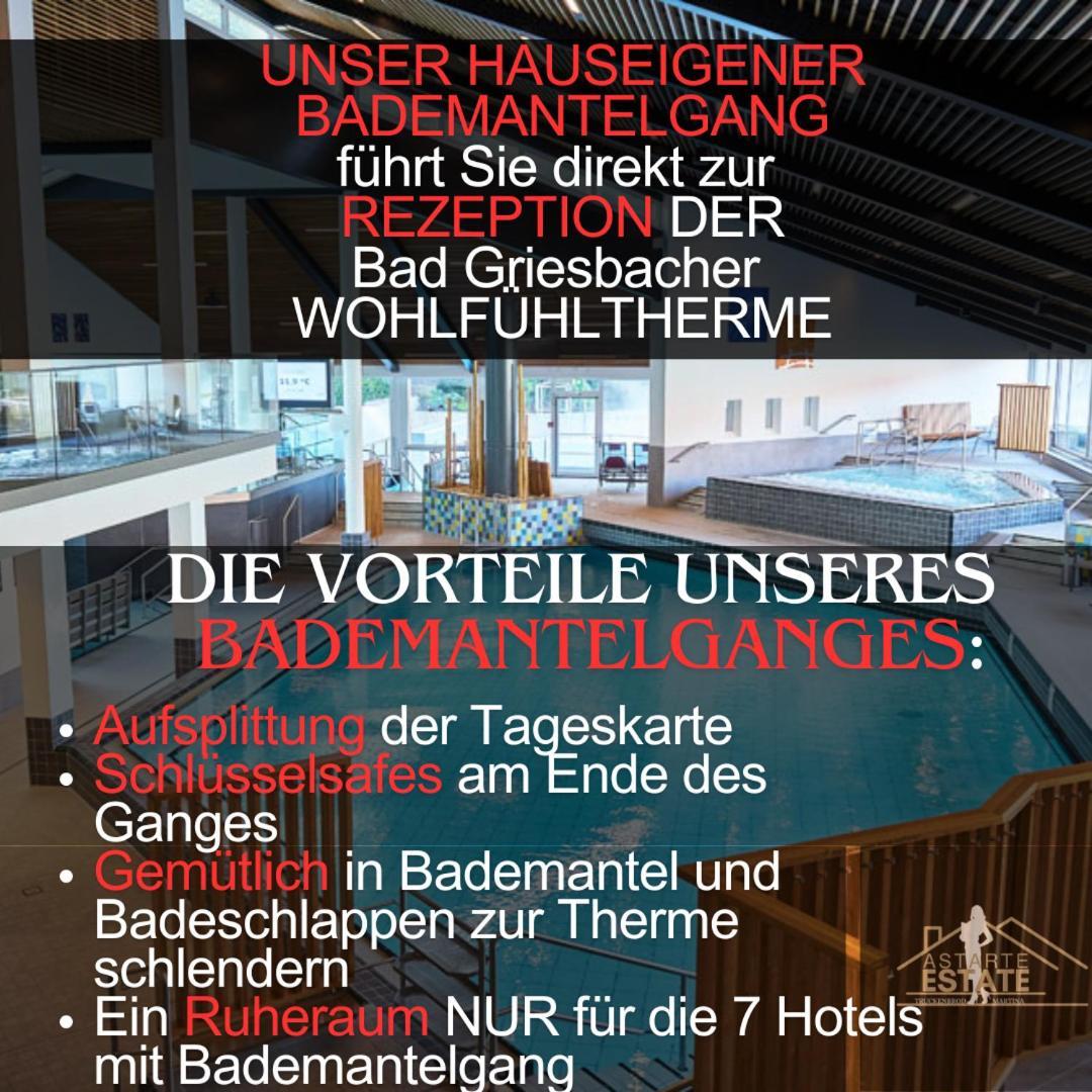 Fewo 20 - Appartement Im Rottalblick - Youngmodern Wohnen Mit Bademantelgang Zur Therme, Tv, Balkon Und Persoenlichem Gaesteempfang Von Astarte Estate Бад Грисбах Екстериор снимка